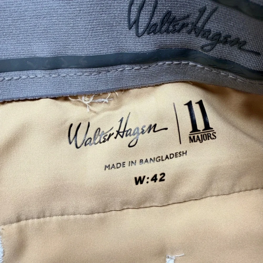 Walter Hagen 11 Majors Mens Golf Shorts White American Flag Print Size 42